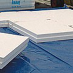 Panneau isolant en polystyrène pour toits plats 