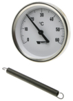Thermomètre applique pour tubes