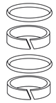Set di anelli scorrevoli e O-ring