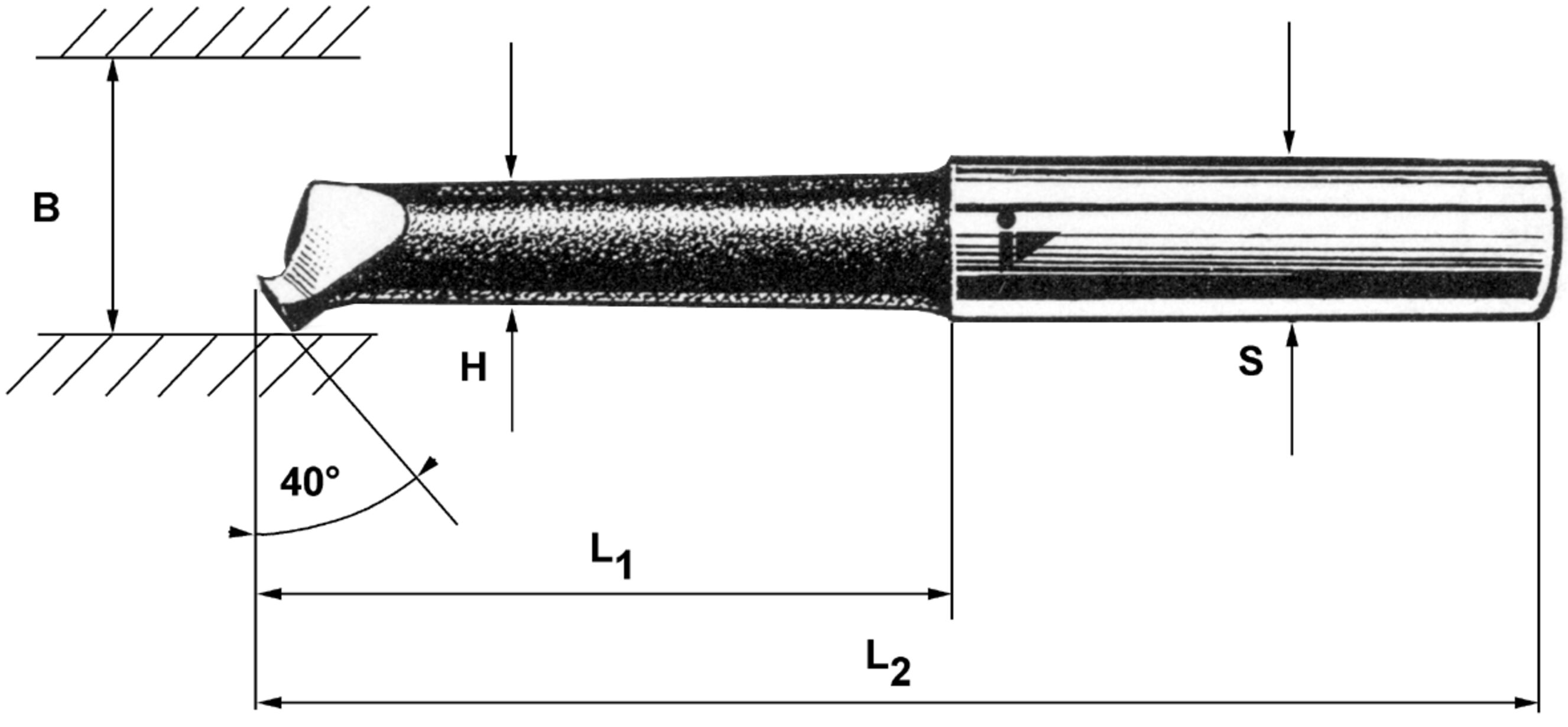 Outil à aléser ADK, à droite M117589 - Debrunner Acifer
