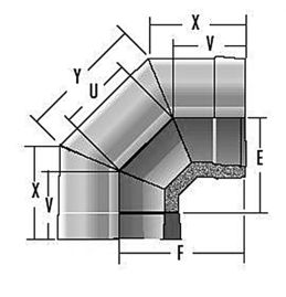 Abgasleitungs-Bogen 87°