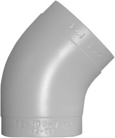 PVC-Bogenformteile 45°