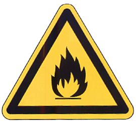 Beschriftungstafeln Warnung vor feuergefährlichen Stoffen