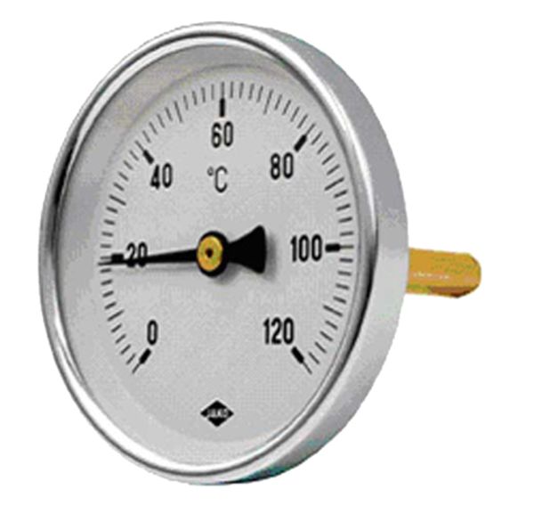 42mm Loch 0-120 ° C kleine kreisförmige runde Temperaturanzeige Zifferblatt Thermometer 120 
